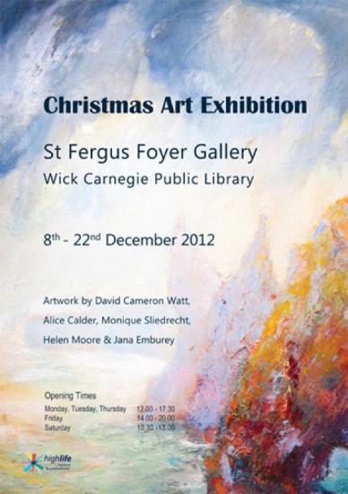 Photograph of Christmas Art Exhibiton At St Fergus Gallery