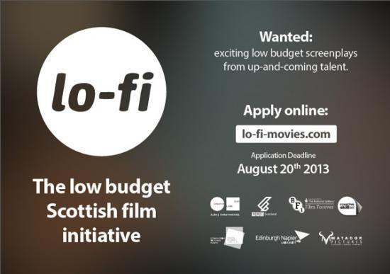 Photograph of Apply to LO-FI: the low budget Scottish Film Initiative. DEADLINE Aug 20th