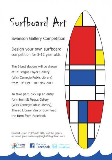 Photograph of Surfboard Art Competition For 5 - 12 Year olds