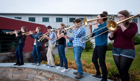 Photograph of Young Highland Musicians Prepare For Concerts Festival