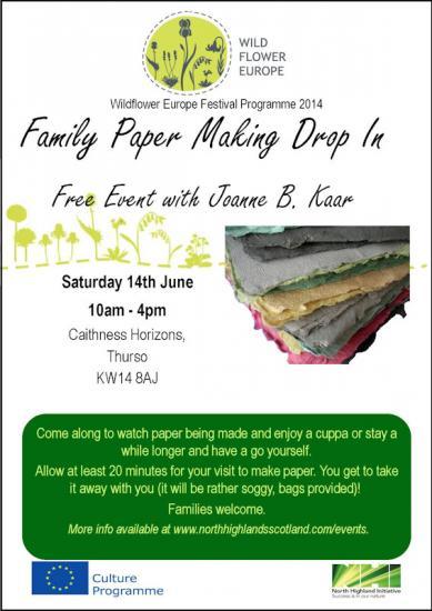 Photograph of Family Paper Making Drop In