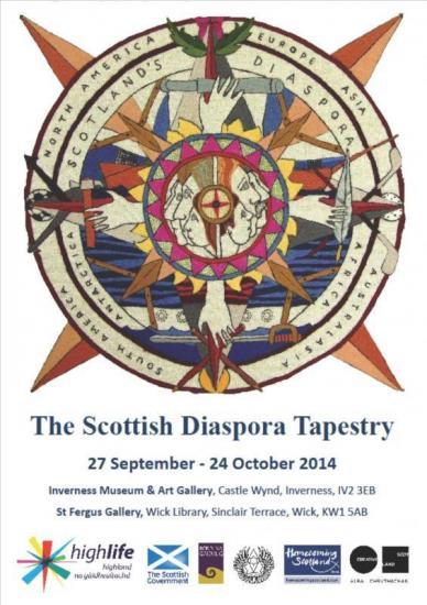 Photograph of Scottish Diaspora Tapestry - St Fergus Gallery, Wick