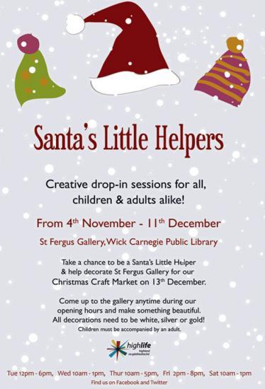 Photograph of Santa's Little Helpers At St Fergus Gallery, Wick