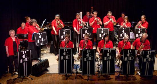Photograph of The Caithness Big Band in a fundraising concert 