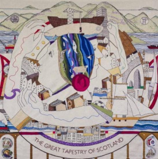 Photograph of The Great Tapestry Of Scotland At Inverness Museum and Art Gallery