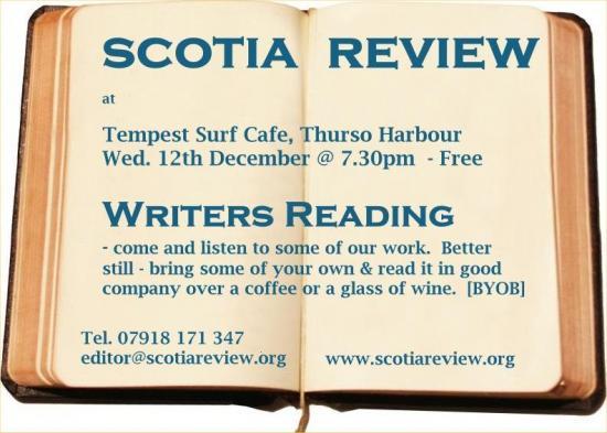 Photograph of Scotia Writing Group - Reading in Tempest Cafe