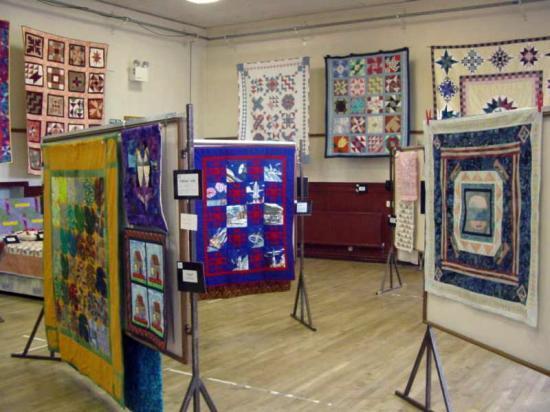 Photograph of Quilter's Exhibition in Thurso Town Hall