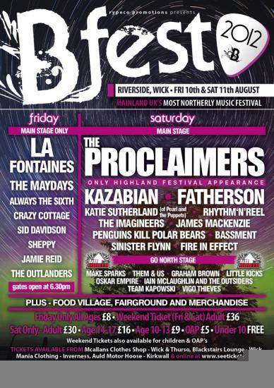 Photograph of Great Line Up For Bfest Music Festival at Wick