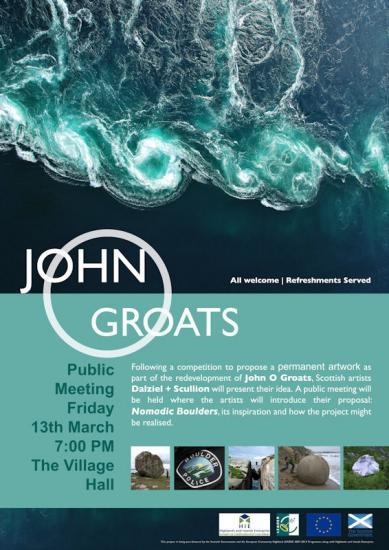 Photograph of Nomadic Boulders - Public Meeting On Art For John O'Groats