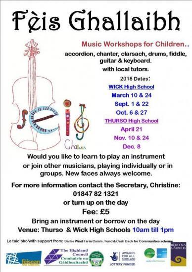 Photograph of Feis Ghallaibh Instrumental Music Workshops
