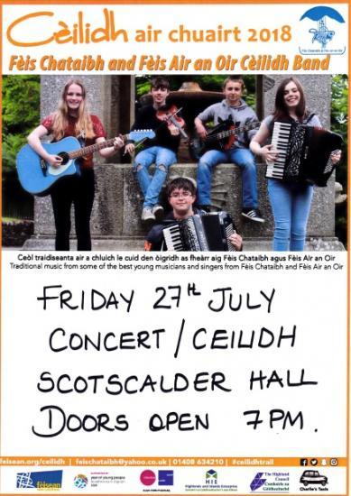 Photograph of Feis Chataibh young musicians - Concert Ceilidh