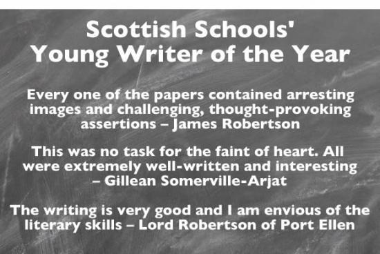 Photograph of Scottish Schools Young Writer Of The Year