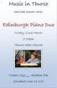 Thumbnail for article : Music In Thurso - Edinburgh Piano Duo