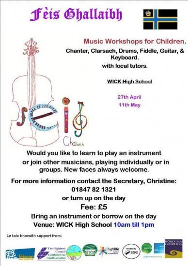 Photograph of Feis Ghallaibh Instrumental Music Workshops