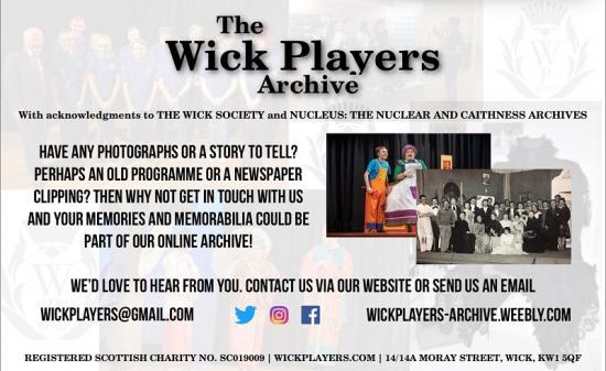 Photograph of Can you add to the Wick Players Archive