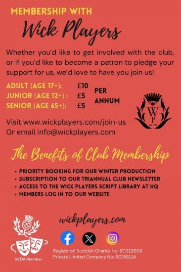 Photograph of Whether You Act Or Just Want To Support Join Wick Players
