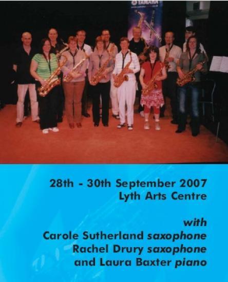 Photograph of Weekend Saxophone Course At Lyth With Carole Sutherland