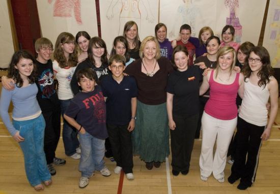 Photograph of Minister Visits Gaelic Drama Summer School