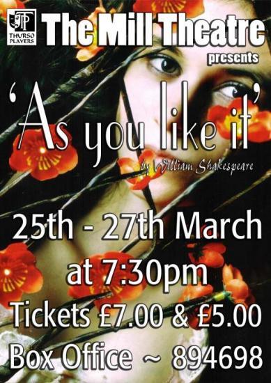 Photograph of As You Like It  - At The Mill Theatre, Thurso